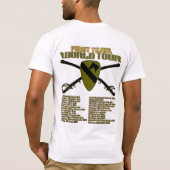 US 1ST CAVALRY DIVISION "EERSTE TEAM" WERELDWIJDE T-SHIRT (Achterkant)