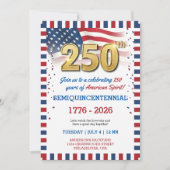US 250 Years Anniversary Party Invitation (Devant)