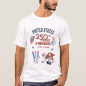 US 250th Anniversary Gnome Classic Light T-Shirt  (Devant)