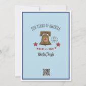 US 250th Anniversary Liberty Bell Eagle Invitation (Dos)