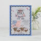 US 250th Celebration Great Eagle Family Invitation (Debout devant)
