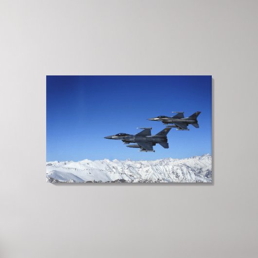 US Air Force F-16 Fighting Falcons Canvas Afdruk (Voorkant)