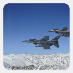 US Air Force F-16 Fighting Falcons Vierkante Sticker