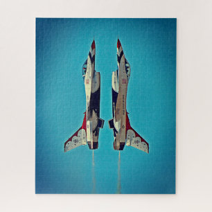 US Air Force Jet Airplanes Thunderbird F16 USAF J Legpuzzel