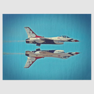 US Air Force Jet Airplanes Thunderbird F16 USAF  Tissuepapier