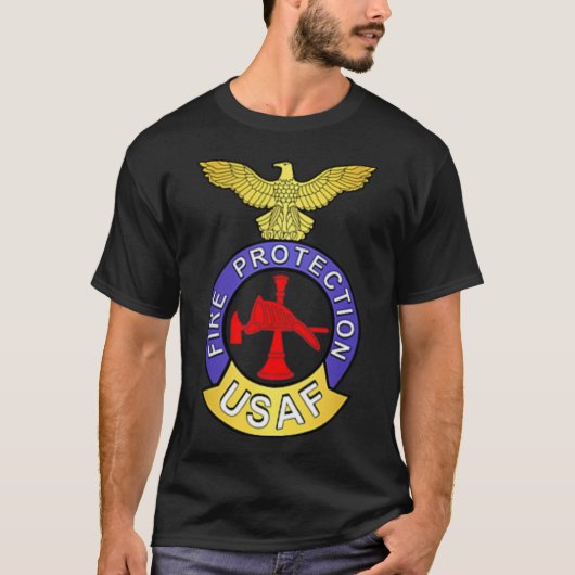 US AIR FORCE USAF FIRE BESCHERMING RESCUMENT HAZMA T-SHIRT (Voorkant)