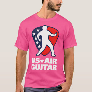 US Air Guitar Shirt voor Mannen Vrouwen Kinderen