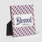 US AMERICA Blessed Christelijk Scriptfesians Fotoplaat (Voorkant)