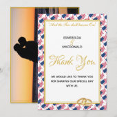 US AMERICA Christelijke aangepaste foto Bedankkaart (Voorkant / Achterkant)