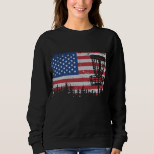 US American Flag Disk Golf Basket Frisbee Trui