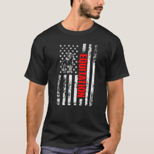 US American Flag Horse Lover Sports Patriotic Equi T-shirt