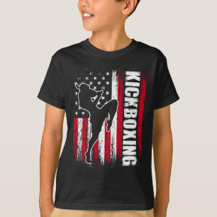Us Amerikaanse Vlag Kickboksen Vechters Kickbokser T-shirt