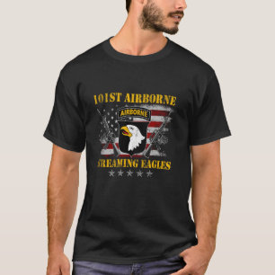 US Army 101st Airborne Division Veteraan Schreeuwe T-shirt