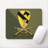 US.Army 7th Cavalry Regiment Muismat (Met muis)