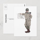 US Army 82nd Airborne (WW2) Briefkaart (Voorkant / Achterkant)