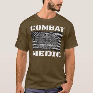 US ARMY Combat Mediane T-shirt Perfect Veteran Med