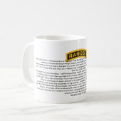 US Army Ranger Creed Coffee Mok (Voorkant links)
