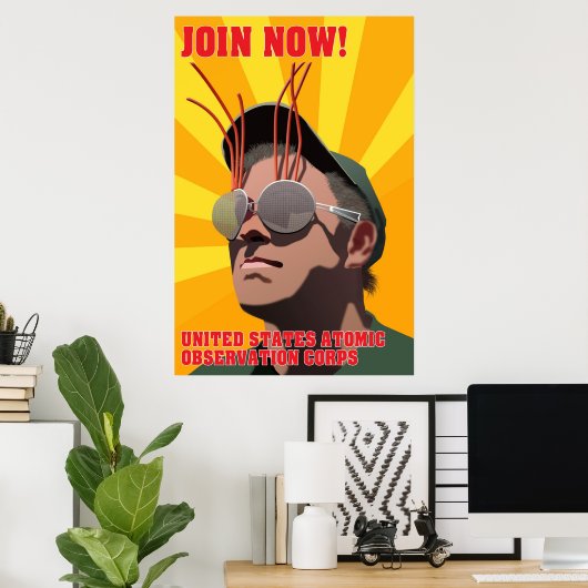 US Atomic Observation Corps Poster (Thuiskantoor)