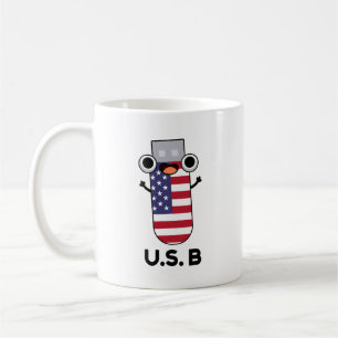 US B Funny United States Pun Koffiemok