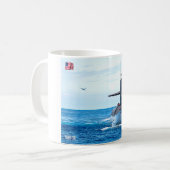 US BALLISTIC MISSILE SOUS-MARINE - SSBN-730 Mug (Devant gauche)
