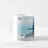 US BALLISTIC MISSILE SOUS-MARINE - SSBN-734 Mug (Devant gauche)