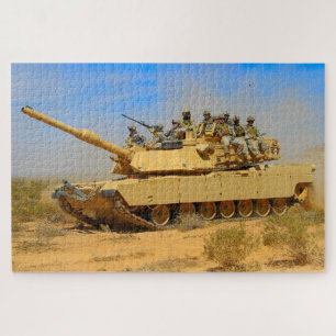 US BATTLE TANK - M1 ABRAMS (20x30 inch) Legpuzzel