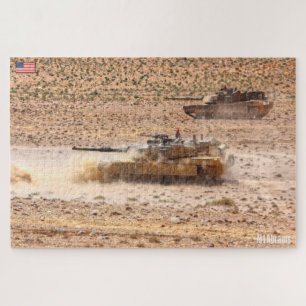 US BATTLE TANK - M1 ABRAMS (20x30 inch) Legpuzzel