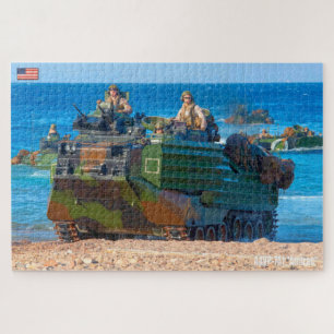 US BEACH ASSAULT - AAV (20x30 inch) Legpuzzel