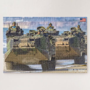 US BEACH ASSAULT - AAV (20x30 inch) Legpuzzel