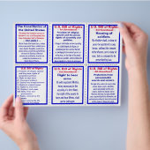 US Bill of Rights Pocket Pamphlet (25ct) Flyer (Hand)