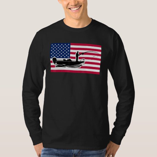 US Boat Fishing T-shirt (Voorkant)