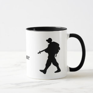 US Border Patrol Agent Silhouette Name Mok