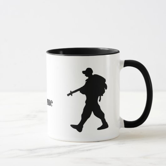 US Border Patrol Agent Silhouette Name Mok (Rechts)