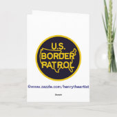 US Border Patrol Retirement Kaart (Achterkant)