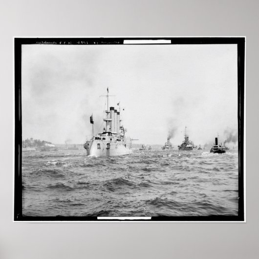 US Brooklyn, Navy, Battleship,  Poster (Voorkant)