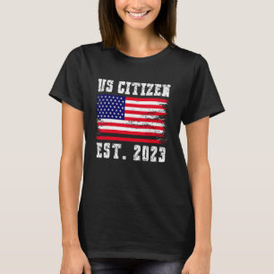 US Burgerschap EST. 2023 Proud Immigrant American T-shirt