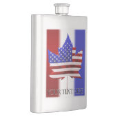 US Canada Flask Custom USA Canada Flag Drink Flask Flacon (Rechts)
