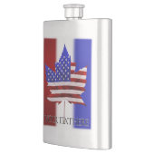 US Canada Flask Custom USA Canada Flag Drink Flask Flacon (Links)