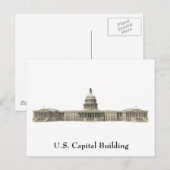 US Capital Building: Washington DC Briefkaart (Voorkant / Achterkant)