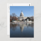 US Capitol afbeelding winterbouw Briefkaart (Voorkant / Achterkant)