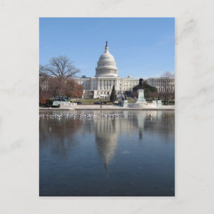 US Capitol afbeelding winterbouw Briefkaart