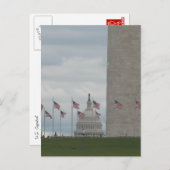 US Capitol and Washington Monument Briefkaart (Voorkant / Achterkant)