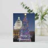 US Capitol Briefkaart kerstboom (Staand voorkant)