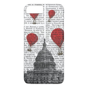 US Capitol Building Red Hot Air Luchtballonnen iPhone 8 Plus / 7 Plus Hoesje