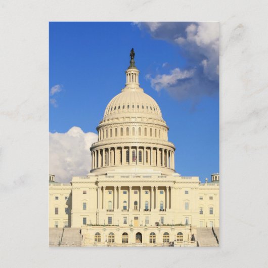 US Capitol Building, Washington DC, VS Briefkaart (Voorkant)