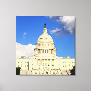 US Capitol Building, Washington DC, VS Canvas Afdruk