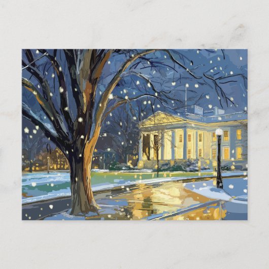 US Capitol Hill Christmas Briefkaart (Voorkant)