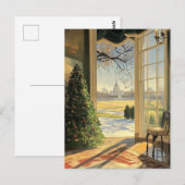 US Capitol Hill Christmas Briefkaart Vintage (Voorkant / Achterkant)