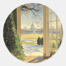 US Capitol Hill kerstboom vakantie Stickers
