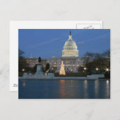 US Capitol viert kerstfoto Feestdagenkaart (Voorkant / Achterkant)